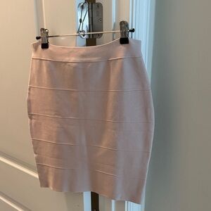Chic Blush Rose Pink Women's Bandage Mini Skirt